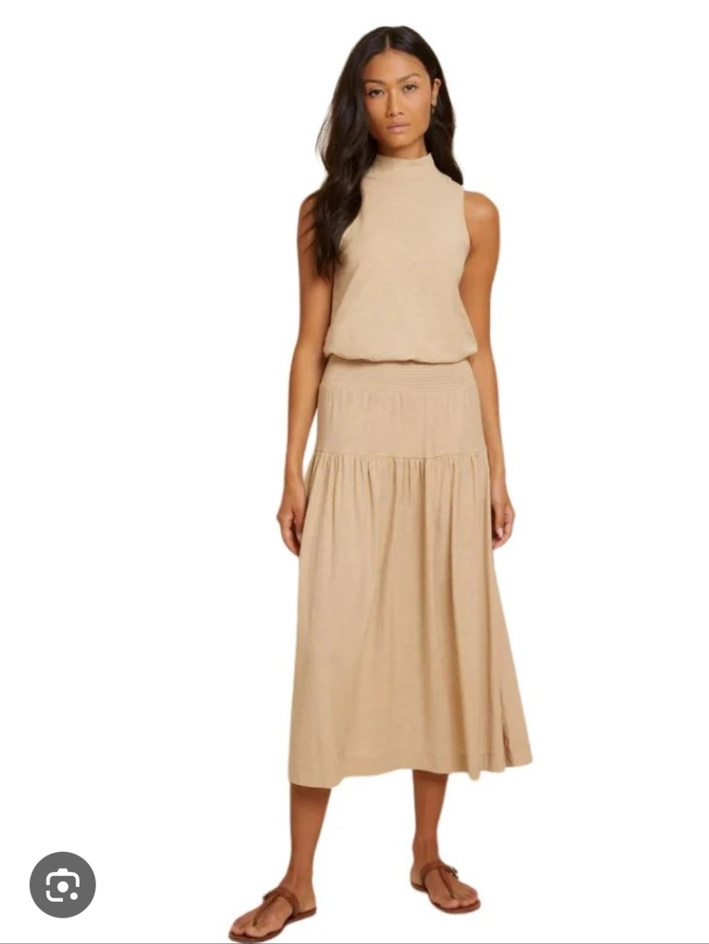 Nation LTD Margot Turtleneck Tank Midi Dress - Picture 9 of 9